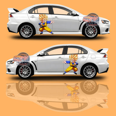 Goten Dragon Ball Itasha Car Door Decal, Vinyl Sticker