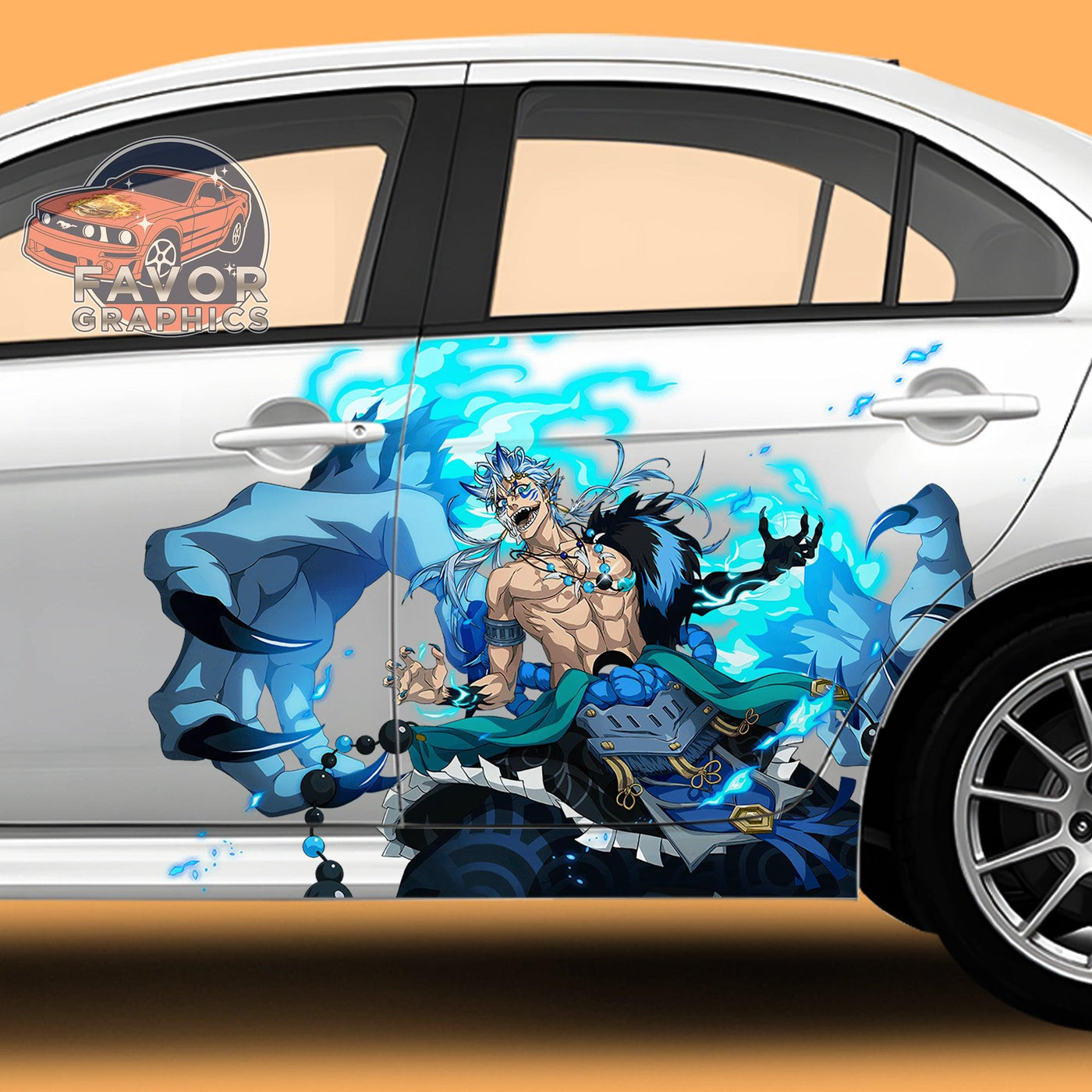 Espada Grimmjow Bleach Car Door Decal, Vinyl Sticker