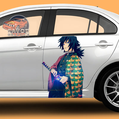 Tomioka Giyu Demon Slayer Itasha Car Door Decal, Vinyl Sticker