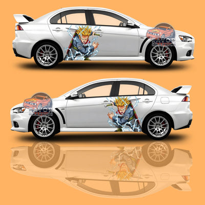 Trunks Dragon Ball DBZ Itasha Car Door Decal, Vinyl Sticker