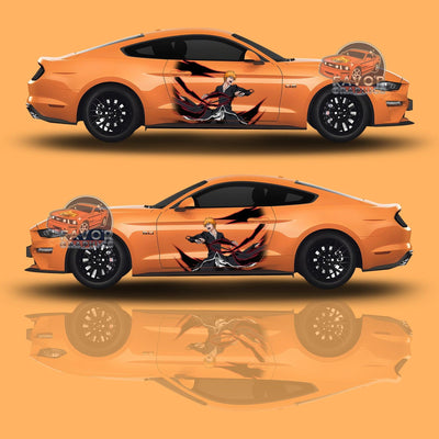 Kurosaki Ichigo Bleach Car Door Decal, Vinyl Sticker